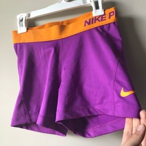 Nike pro spandex shorts